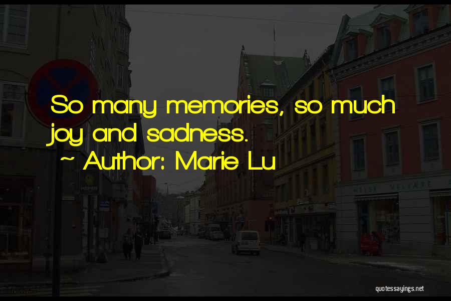 Joy And Sadness Quotes By Marie Lu