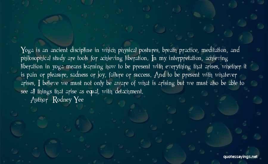 Joy And Sadness Quotes By Rodney Yee