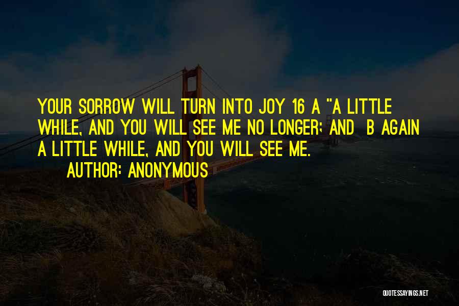 Joy And Sorrow Quotes By Anonymous