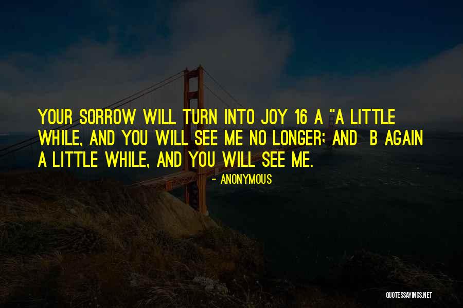 Joy And Sorrow Quotes By Anonymous