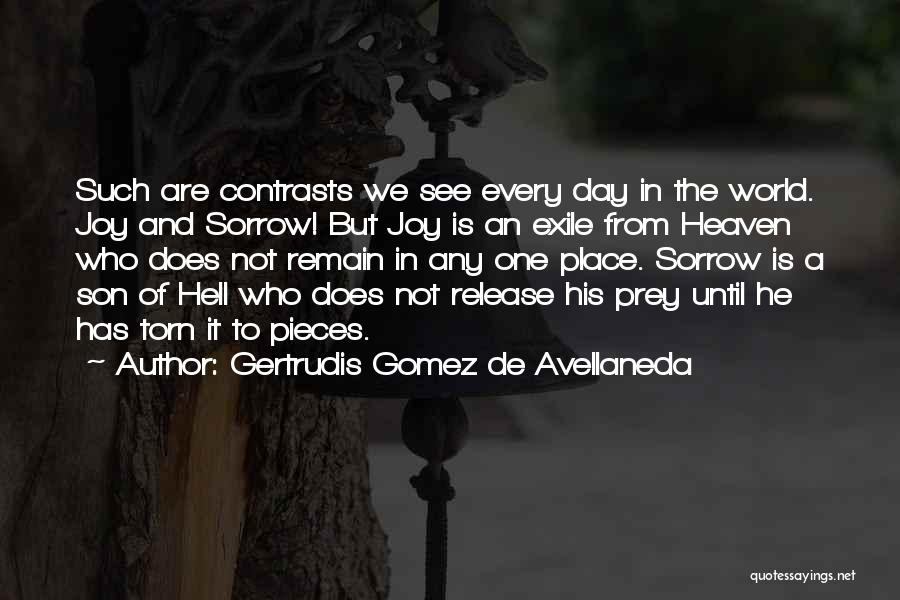 Joy And Sorrow Quotes By Gertrudis Gomez De Avellaneda