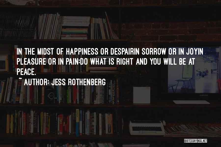 Joy And Sorrow Quotes By Jess Rothenberg