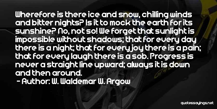 Joy And Sorrow Quotes By W. Waldemar W. Argow