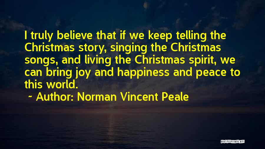 Joy Christmas Quotes By Norman Vincent Peale