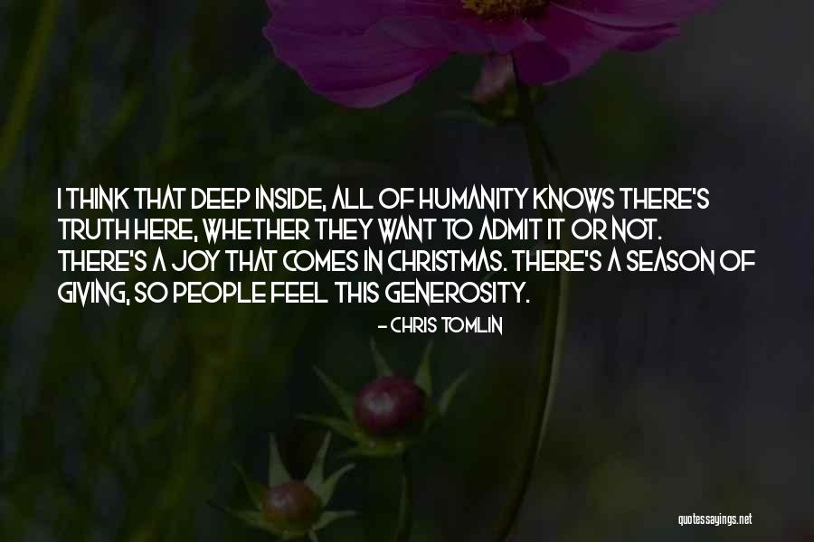 Joy In Christmas Quotes By Chris Tomlin