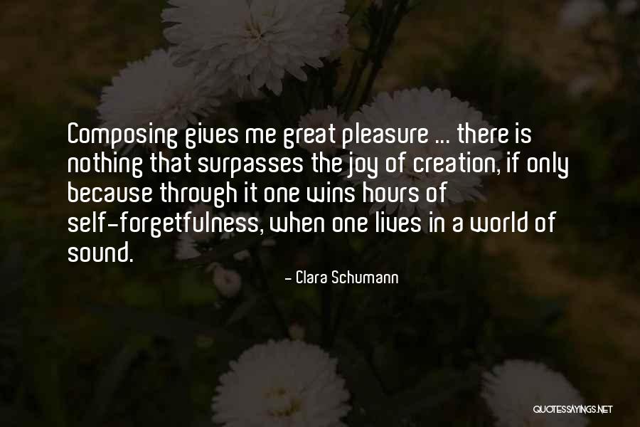 Joy In Giving Quotes By Clara Schumann