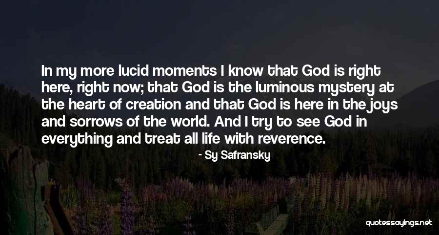 Joy In God Quotes By Sy Safransky Joy In God Quotes By Sy Safransky