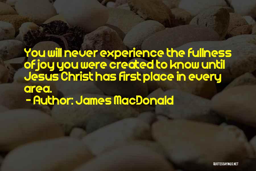 Joy In Jesus Quotes By James MacDonald