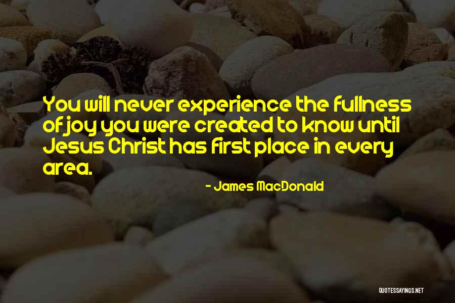 Joy In Jesus Quotes By James MacDonald