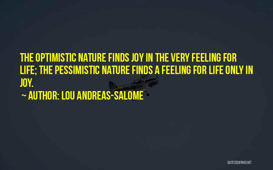 Joy In Nature Quotes By Lou Andreas-Salome