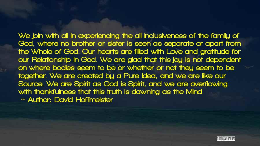 Joy In Our Hearts Quotes By David Hoffmeister