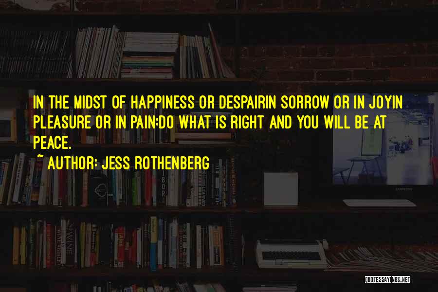 Joy In Pain Quotes By Jess Rothenberg