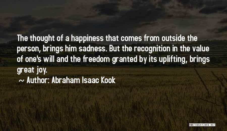 Joy In Sadness Quotes By Abraham Isaac Kook