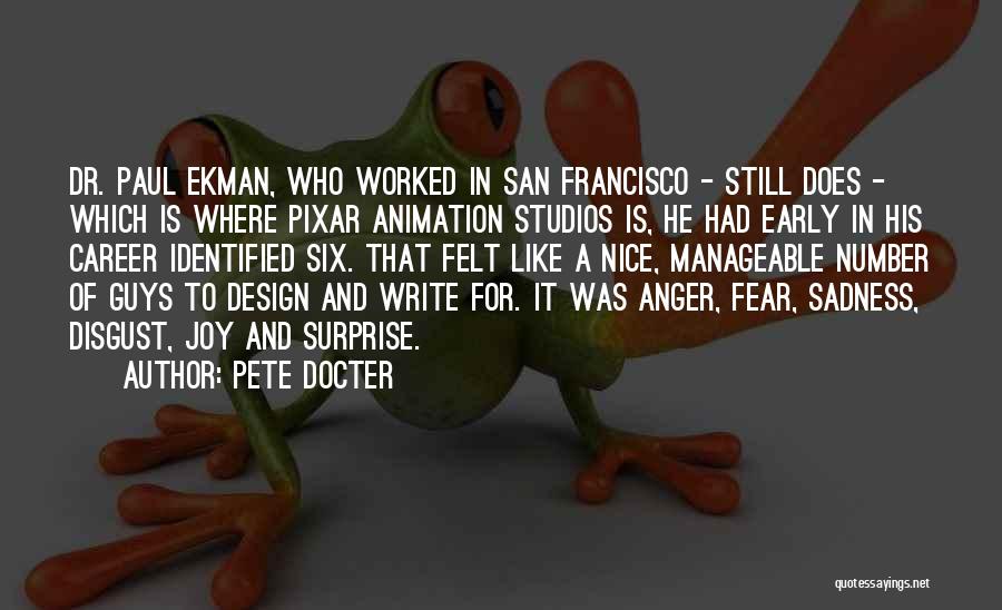 Joy In Sadness Quotes By Pete Docter