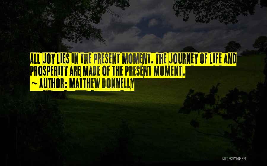 Joy In The Journey Quotes By Matthew Donnelly