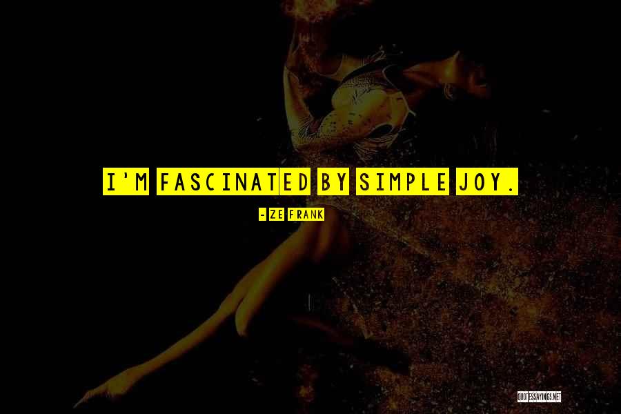 Joy In The Simple Things Quotes By Ze Frank