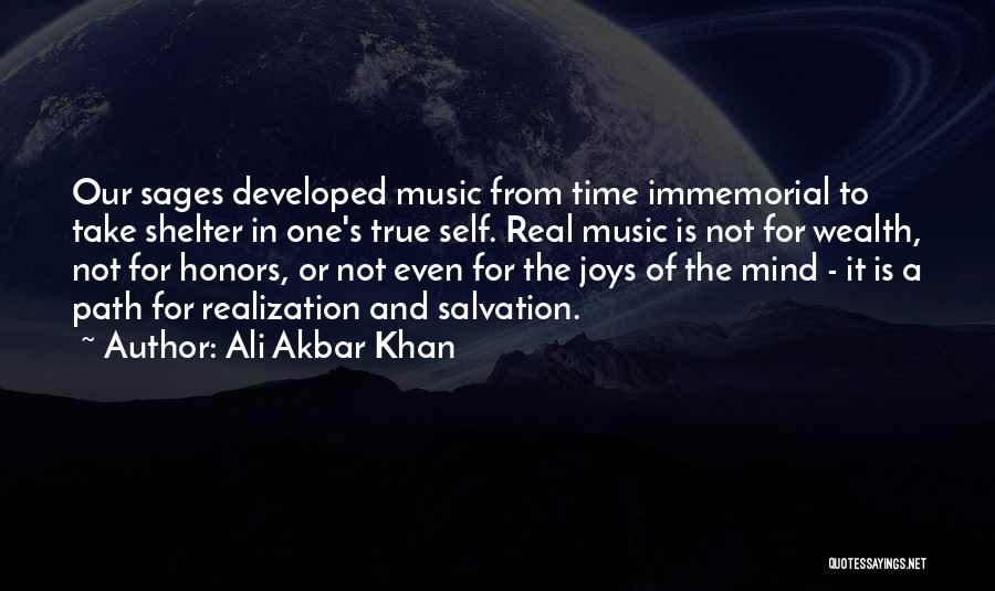 Joy Of Music Quotes By Ali Akbar Khan