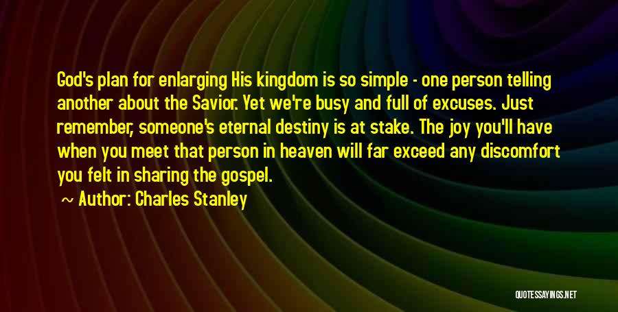 Joy Of Sharing Quotes By Charles Stanley