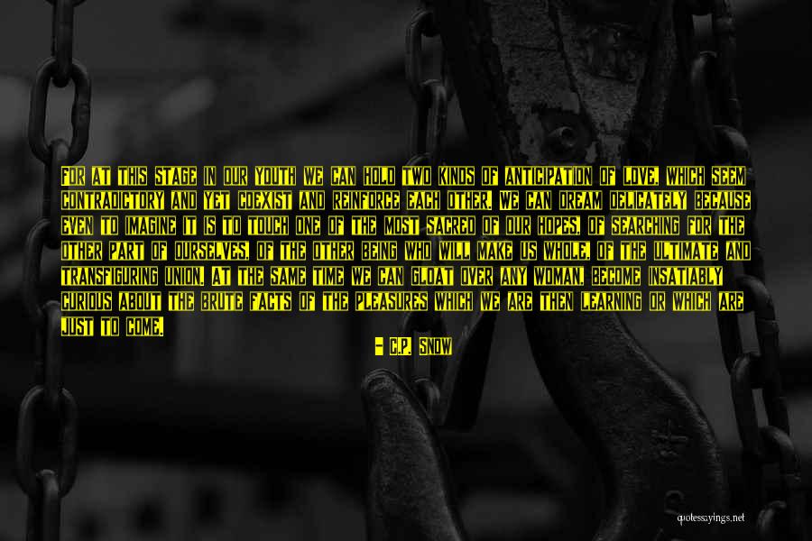 Joy Of Youth Quotes By C.P. Snow Joy Of Youth Quotes By C.P. Snow