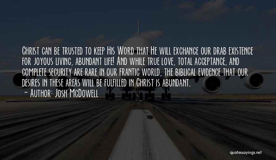 Joyous Life Quotes By Josh McDowell