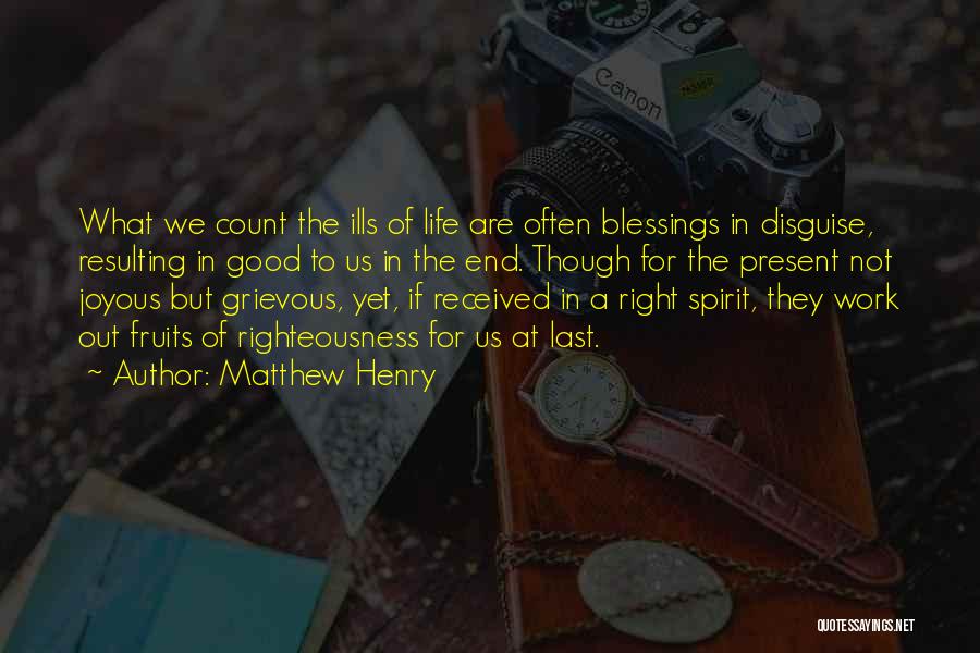 Joyous Work Quotes By Matthew Henry