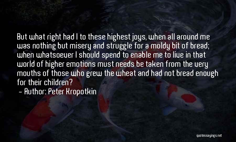 Joys Quotes By Peter Kropotkin