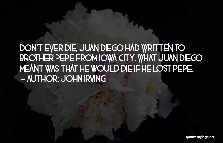 Juan Diego Quotes By John Irving
