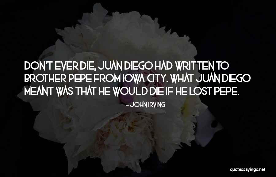 Juan Diego Quotes By John Irving