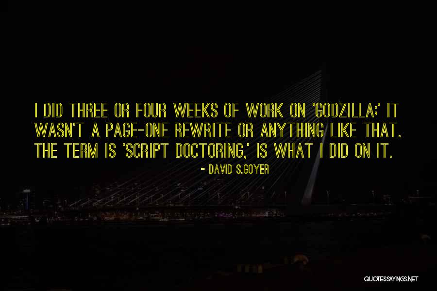 Judelle James Quotes By David S.Goyer Judelle James Quotes By David S.Goyer