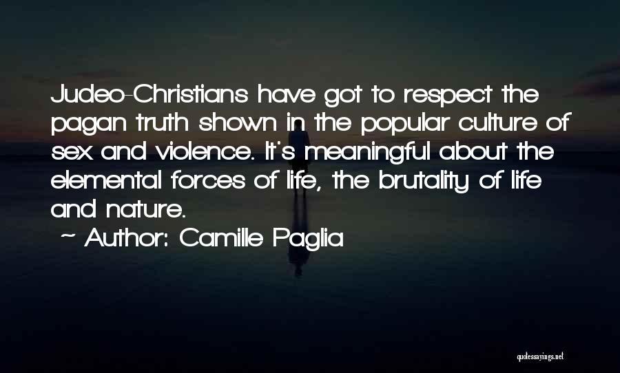 Judeo-christian Quotes By Camille Paglia
