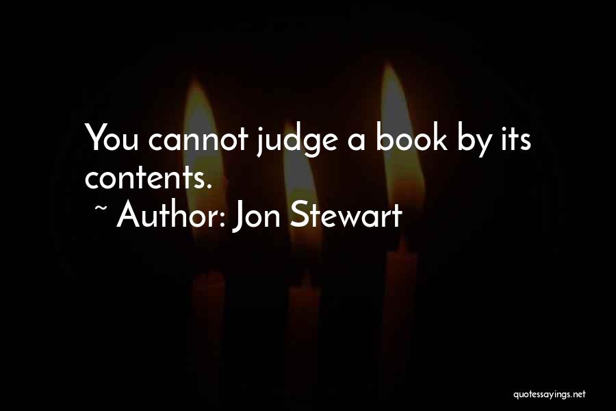 Judge A Book By Its Cover Quotes By Jon Stewart