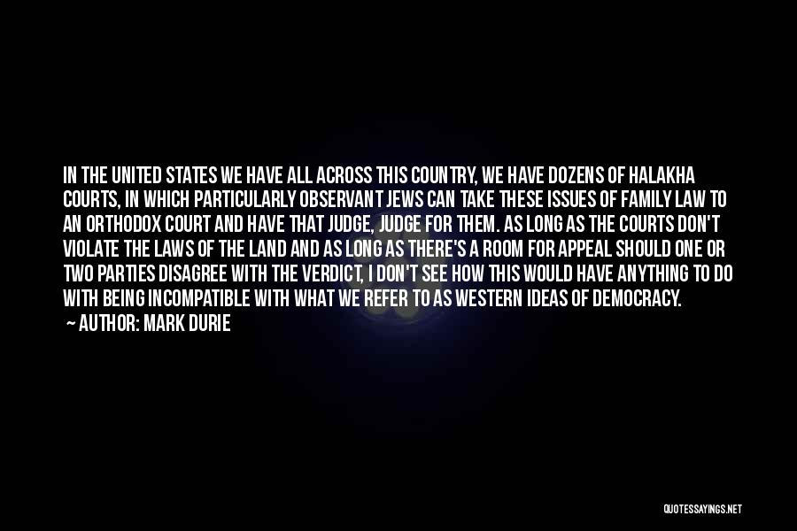 Judge Verdict Quotes By Mark Durie