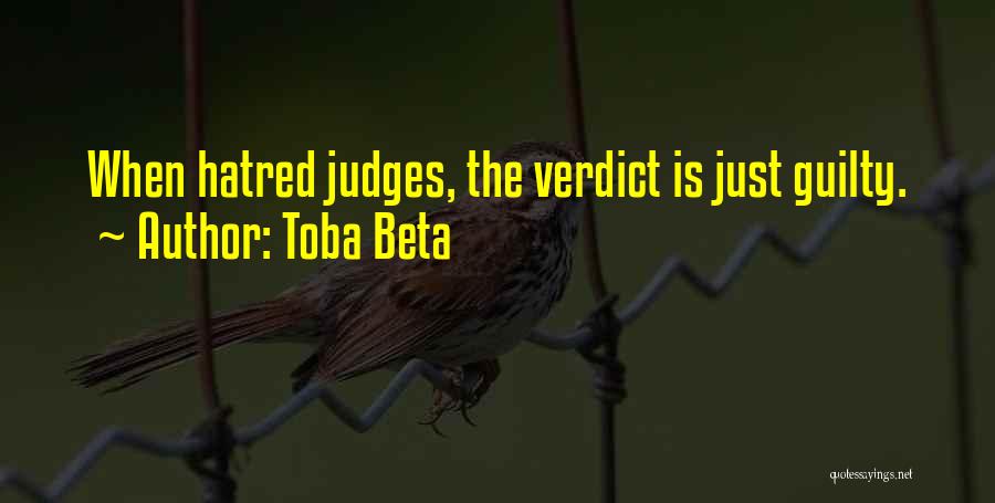 Judge Verdict Quotes By Toba Beta