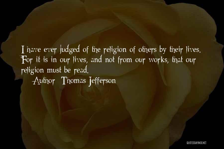 Judged Quotes By Thomas Jefferson