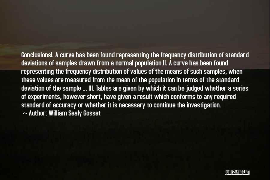 Judged Quotes By William Sealy Gosset