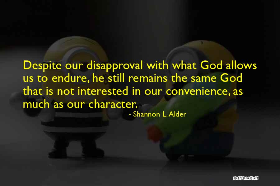 Judgement Of Character Quotes By Shannon L. Alder