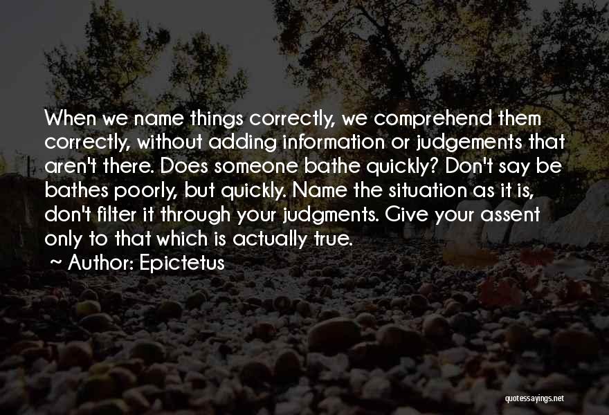 Judgements Quotes By Epictetus