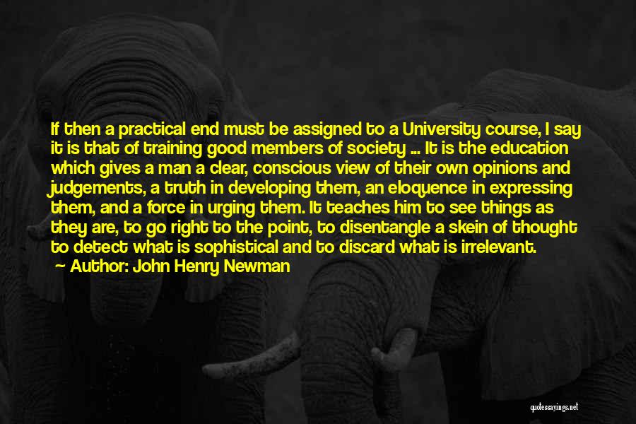 Judgements Quotes By John Henry Newman