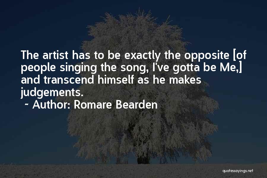 Judgements Quotes By Romare Bearden