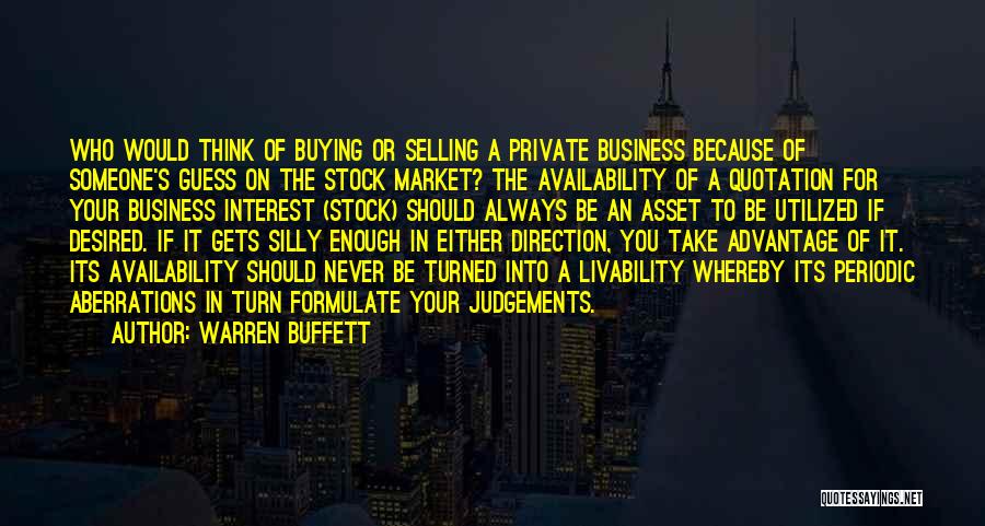 Judgements Quotes By Warren Buffett