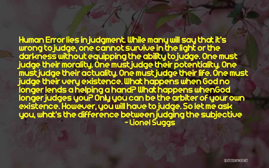 Judges Others Quotes By Lionel Suggs