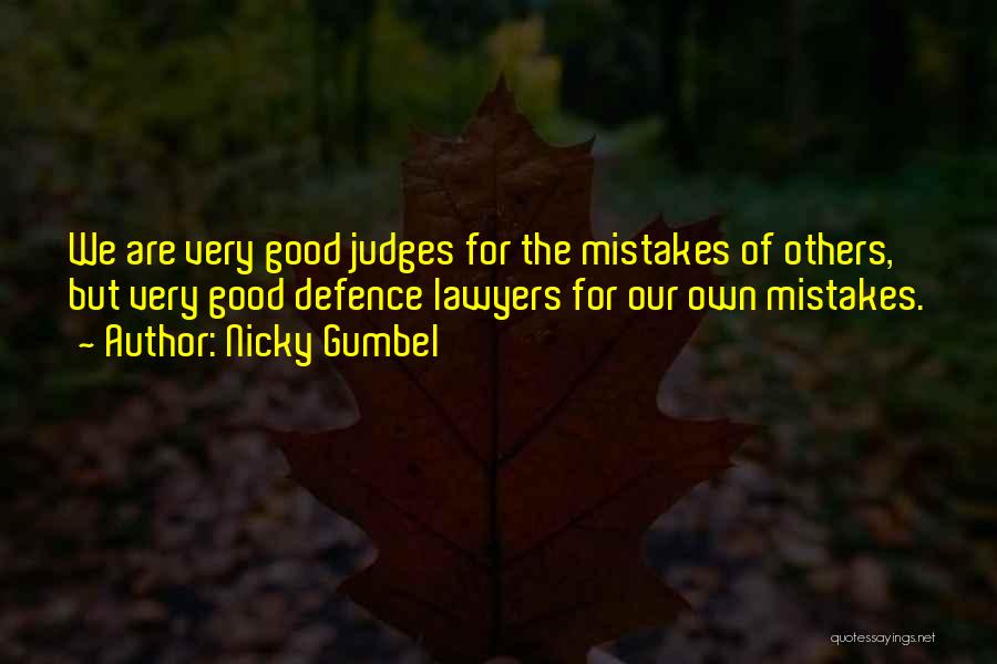 Judges Others Quotes By Nicky Gumbel