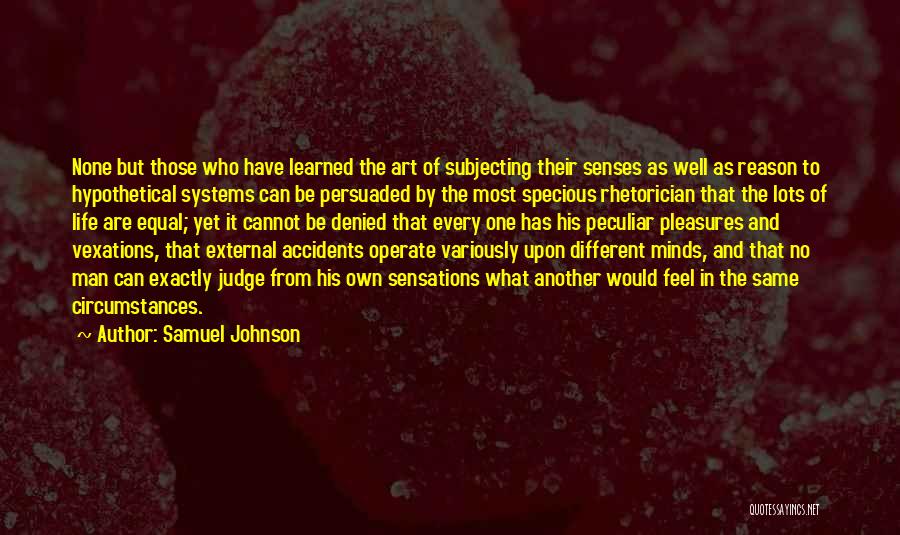 Judging One Another Quotes By Samuel Johnson