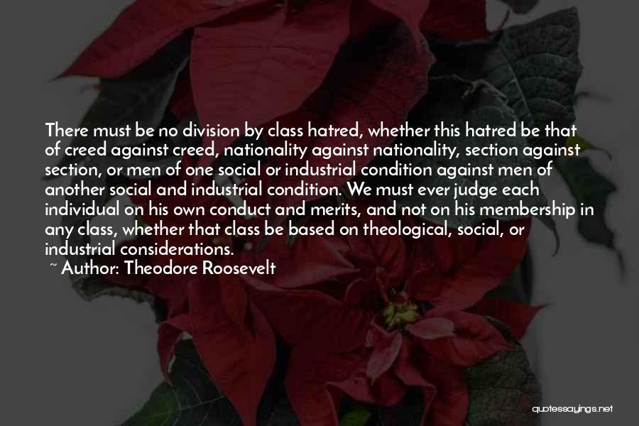 Judging One Another Quotes By Theodore Roosevelt