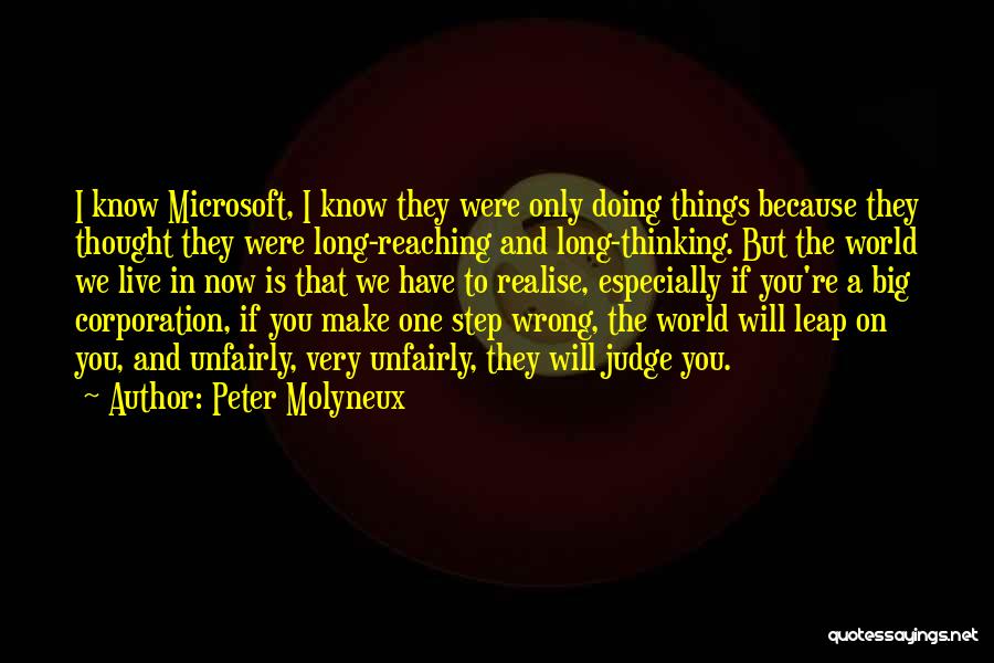 Judging Others Is Wrong Quotes By Peter Molyneux