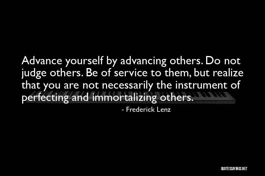 Judging Yourself Quotes By Frederick Lenz Judging Yourself Quotes By Frederick Lenz
