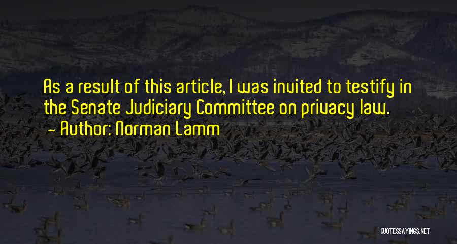 Judiciary Quotes By Norman Lamm