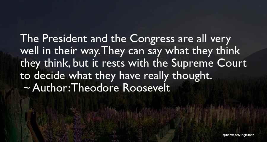 Judiciary Quotes By Theodore Roosevelt