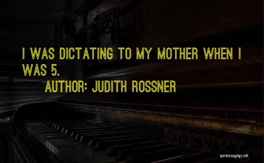 Judith Rossner Quotes 946584