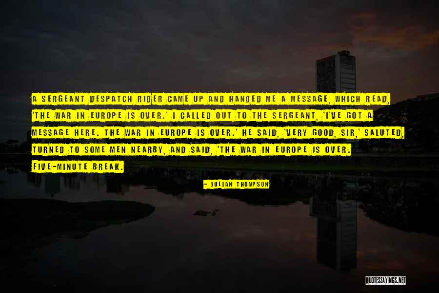 Julian Thompson Quotes 1841118 Julian Thompson Quotes 1841118